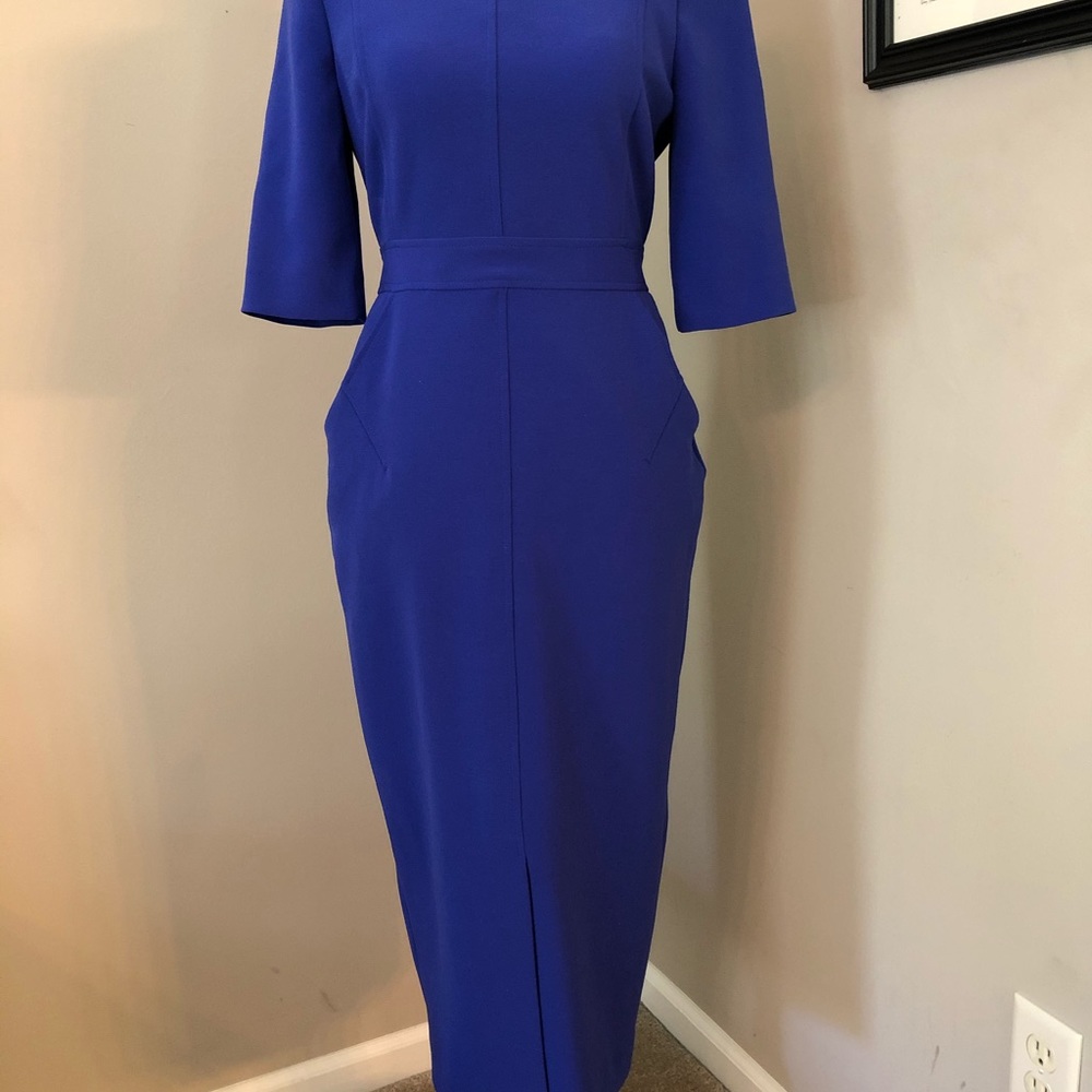 LK Bennett fitted knee length sheath dress